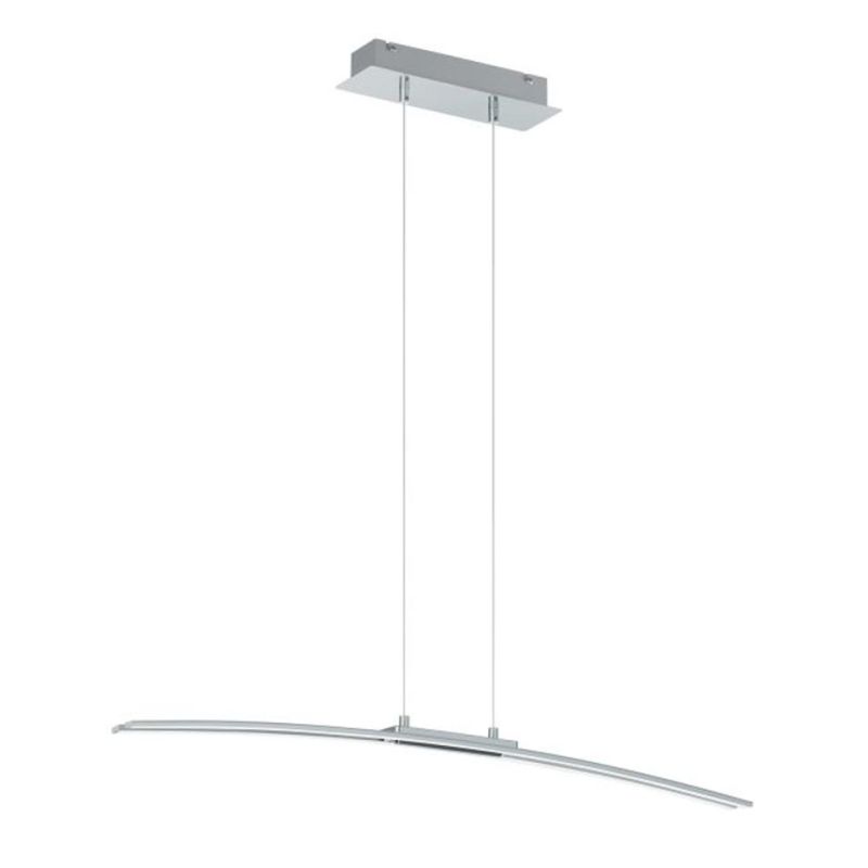 LASANA SOSPENSIONE IN METALLO CROMATO A LED INTEGRATO DA 30W D. 90 EGLO - Cristalensi Shop Online