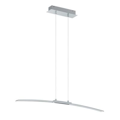LASANA SOSPENSIONE IN METALLO CROMATO A LED INTEGRATO DA 30W D. 90 EGLO - Cristalensi Shop Online