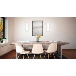 PINTO SOSPENSIONE CILINDRICA IN VETRO CON MONTATURA CROMO EGLO - Cristalensi Shop Online 2