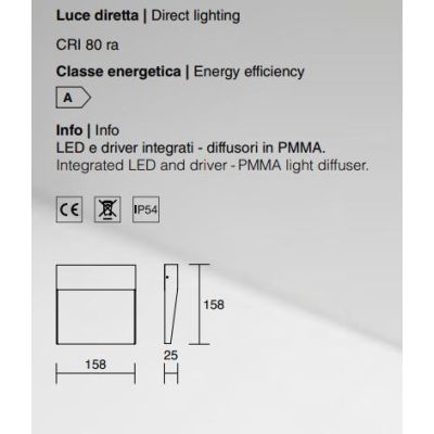 STEP SEGNAPASSO SENZA SCASSO QUADRATO LED 6W 3000K O 4000K IP54 ECONOMICO ISYLUCE - Cristalensi Shop Online