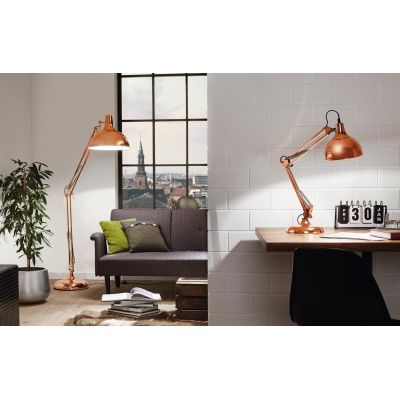 BORGILLO LAMPADA DA TAVOLO IN RAME LUCIDO EGLO - Cristalensi Shop Online