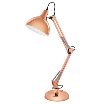 BORGILLO LAMPADA DA TAVOLO IN RAME LUCIDO EGLO - Cristalensi Shop Online