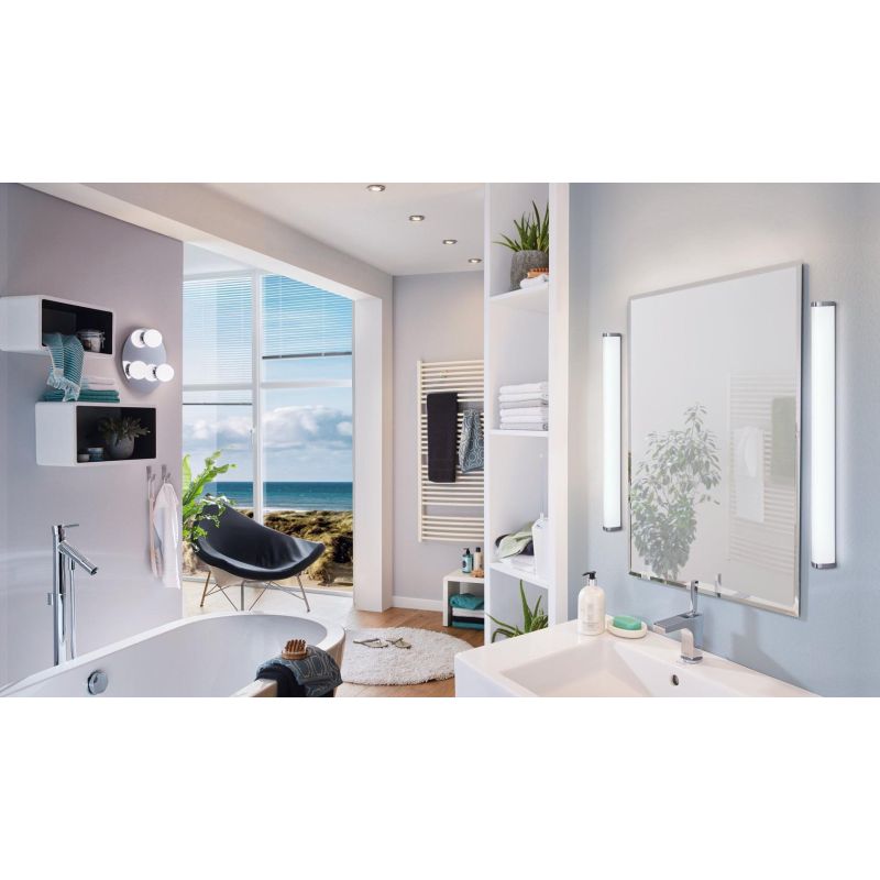 GITA 2 APPLIQUE IN METALLO A LED INTEGRATO DA 24W IP44 CM 90 EGLO - Cristalensi Shop Online