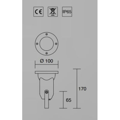 FARETTO DIREZIONABILE PER ESTERNO IP67 BIANCO CORTEN ANTRACITE DI ISYLUCE ECONOMICO ISYLUCE - Cristalensi Shop Online