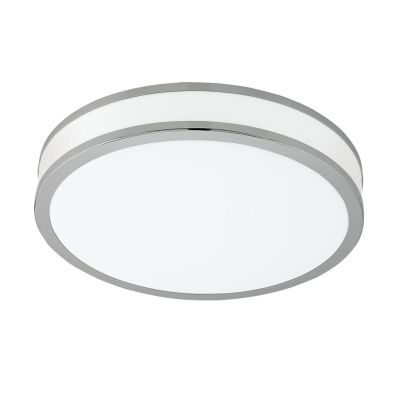 PALERMO 2 PLAFONIERA CON BORDO CROMO A LED INTEGRATO DA 18W D.28 EGLO - Cristalensi Shop Online