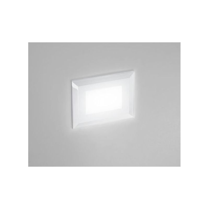 VETRONOTTE ISYLUCE SEGNAPASSO PER CASSETTA 503 LED 3W IP65 3000K O 4000K VETRO BIANCO ISYLUCE - Cristalensi Shop Online