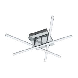 LASANA 1 PLAFONIERA IN METALLO CROMATO A LED INTEGRATO DA 18W D. 50 EGLO - Cristalensi Shop Online
