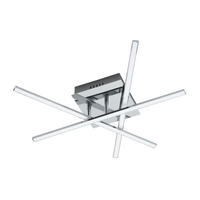 LASANA 1 PLAFONIERA IN METALLO CROMATO A LED INTEGRATO DA 18W D. 50 EGLO - Cristalensi Shop Online