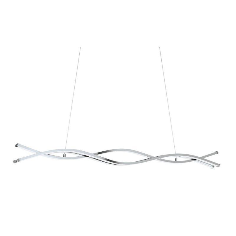 LASANA 2 SOSPENSIONE IN METALLO CROMATO A LED INTEGRATO DA 39W D. 102 EGLO - Cristalensi Shop Online