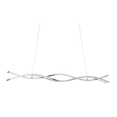 LASANA 2 SOSPENSIONE IN METALLO CROMATO A LED INTEGRATO DA 39W D. 102 EGLO - Cristalensi Shop Online