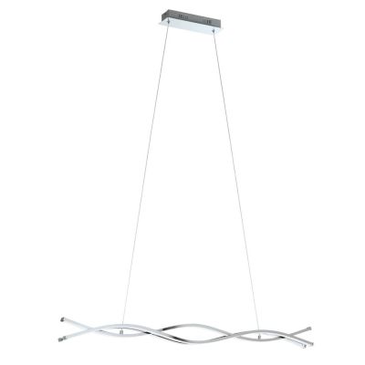 LASANA 2 SOSPENSIONE IN METALLO CROMATO A LED INTEGRATO DA 39W D. 102 EGLO - Cristalensi Shop Online