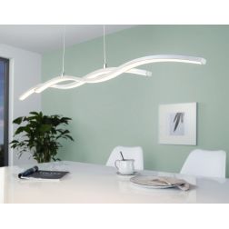 LASANA 2 SOSPENSIONE IN METALLO CROMATO A LED INTEGRATO DA 28W D. 120 EGLO - Cristalensi Shop Online