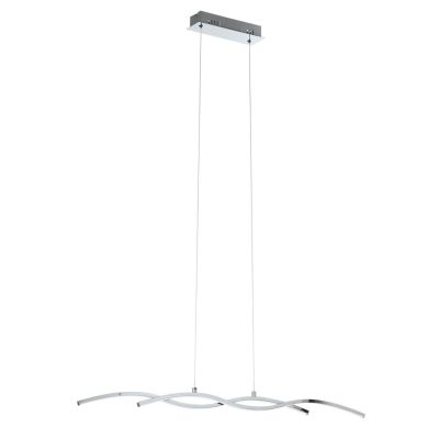 LASANA 2 SOSPENSIONE IN METALLO CROMATO A LED INTEGRATO DA 28W D. 120 EGLO - Cristalensi Shop Online