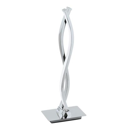 LASANA 2 LAMPADA DA TAVOLO IN METALLO CROMATO A LED INTEGRATO DA 10W EGLO - Cristalensi Shop Online