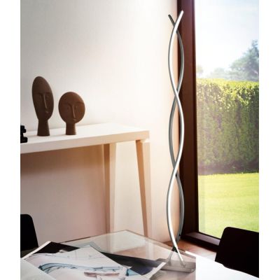 LASANA 2 PIANTANA IN METALLO CROMATO A LED INTEGRATO DA 35W EGLO - Cristalensi Shop Online