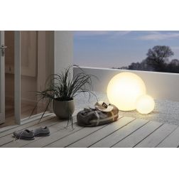 MONTEROLO LAMPADA DA GIARDINO A SFERA IP65 DIAMETRO CM 30 COLORE BIANCO MODERNA EGLO - Cristalensi Shop Online
