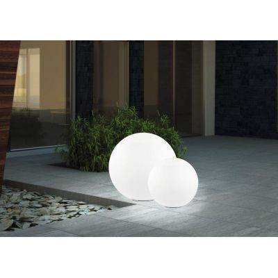 MONTEROLO LAMPADA DA GIARDINO A SFERA IP65 DIAMETRO CM 40 COLORE BIANCO MODERNA EGLO - Cristalensi Shop Online