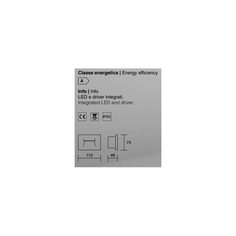 MONNALISA SEGNAPASSO INCASSO SCATOLA 503 LED 3W 3000K O 4000K BIANCO O GRIGIO 230V ISYLUCE - Cristalensi Shop Online