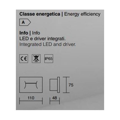 MONNALISA SEGNAPASSO INCASSO SCATOLA 503 LED 3W 3000K O 4000K BIANCO O GRIGIO 230V ISYLUCE - Cristalensi Shop Online