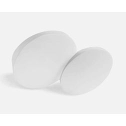 T395 APPLIQUE 2 LUCI IN GESSO BIANCO VERNICIABILE L34 CM CON 2 LAMPADINE ATTACCO GX53 ECONOMICA Sforzin Illuminazione - Cristale