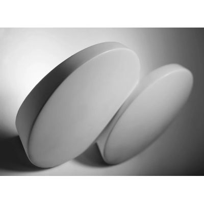 T395 APPLIQUE 2 LUCI IN GESSO BIANCO VERNICIABILE L34 CM CON 2 LAMPADINE ATTACCO GX53 ECONOMICA Sforzin Illuminazione - Cristale