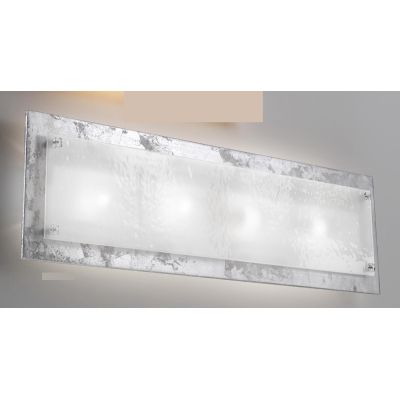 MANHATTAN APPLIQUE MAXI 96X25 IN VETRO DECORO FOGLIA ORO,RAME O ARGENTO MADE IN ITALY Familamp - Cristalensi Shop Online