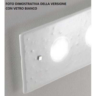 LUCIS APPLIQUE MAXI 96X25 IN VETRO LAVORATO A MANO 7 COLORAZIONI ATTACCO GX53 MADE IN ITALY Familamp - Cristalensi Shop Online