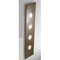 LUCIS APPLIQUE MAXI 96X25 IN VETRO LAVORATO A MANO 7 COLORAZIONI ATTACCO GX53 MADE IN ITALY Familamp - Cristalensi Shop Online