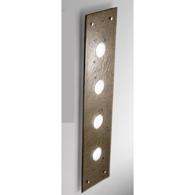 LUCIS APPLIQUE MAXI 96X25 IN VETRO LAVORATO A MANO 7 COLORAZIONI ATTACCO GX53 MADE IN ITALY Familamp - Cristalensi Shop Online