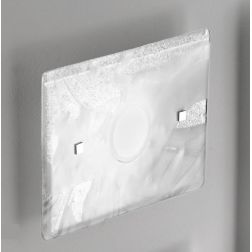 LUCIS APPLIQUE PICCOLA 30x20 IN VETRO LAVORATO A MANO 7 COLORAZIONI ATTACCO GX53 MADE IN ITALY Familamp - Cristalensi Shop Onlin