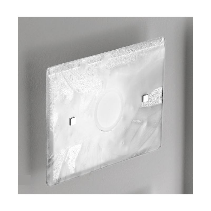 LUCIS APPLIQUE PICCOLA 30x20 IN VETRO LAVORATO A MANO 7 COLORAZIONI ATTACCO GX53 MADE IN ITALY Familamp - Cristalensi Shop Onlin