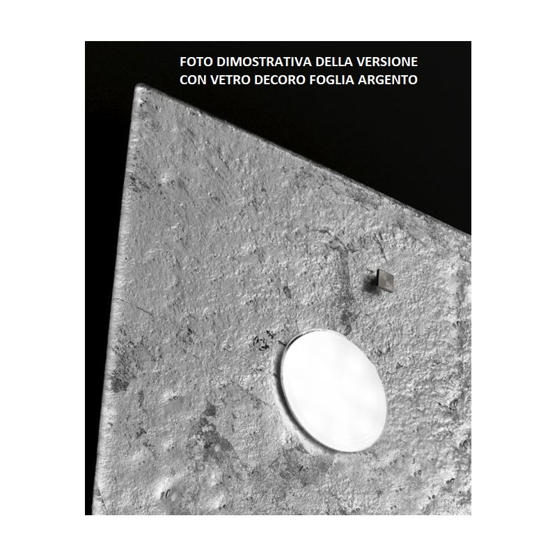 LUCIS PLAFONIERA PICCOLA 30x30 IN VETRO LAVORATO A MANO 7 COLORAZIONI ATTACCO GX53 MADE IN ITALY Familamp - Cristalensi Shop Onl