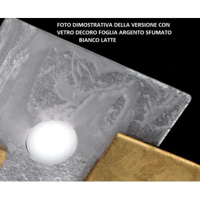 LUCIS PLAFONIERA 38x38 IN VETRO LAVORATO A MANO 7 COLORAZIONI ATTACCO GX53 MADE IN ITALY Familamp - Cristalensi Shop Online