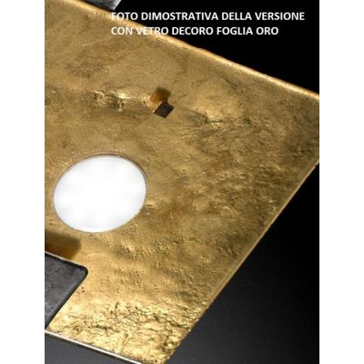 LUCIS PLAFONIERA 48X48 IN VETRO LAVORATO A MANO 7 COLORAZIONI ATTACCO GX53 MADE IN ITALY Familamp - Cristalensi Shop Online