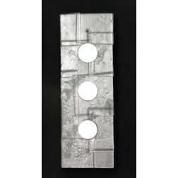 SAN MARCO APPLIQUE IN VETRO CM 60x20 DECORO FOGLIA ORO,ARGENTO O BIANCO MADE IN ITALY Familamp - Cristalensi Shop Online 2