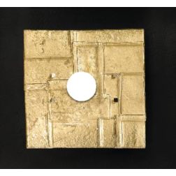 SAN MARCO APPLIQUE IN VETRO CM 30X30 CON DECORO FOGLIA ORO,ARGENTO O BIANCO MADE IN ITALY Familamp - Cristalensi Shop Online