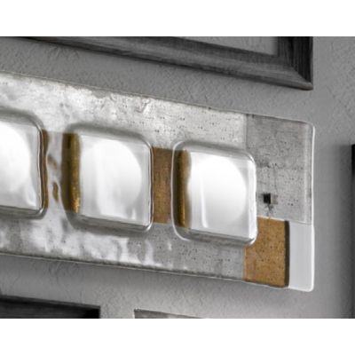 RIALTO APPLIQUE MODERNA CM 60x20 IN VETRO FUSO CON MIX DI COLORI MADE IN ITALY Familamp - Cristalensi Shop Online