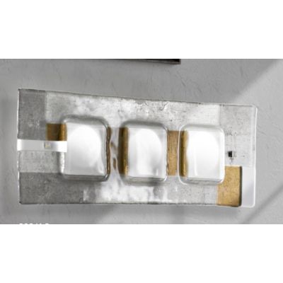 RIALTO APPLIQUE MODERNA CM 60x20 IN VETRO FUSO CON MIX DI COLORI MADE IN ITALY Familamp - Cristalensi Shop Online