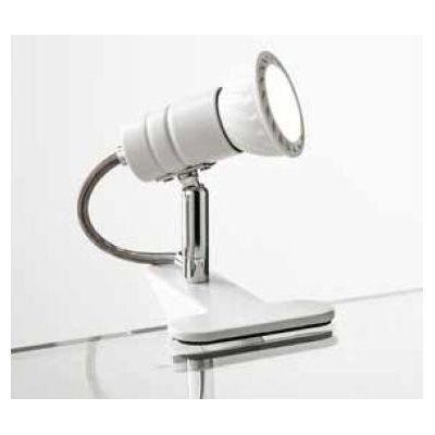 ZELIG PINZA BIANCO,NERO O CROMO FARETTO DIREZIONABILE CON LAMPADINA LED 7W INCLUSA Illuminando - Cristalensi Shop Online