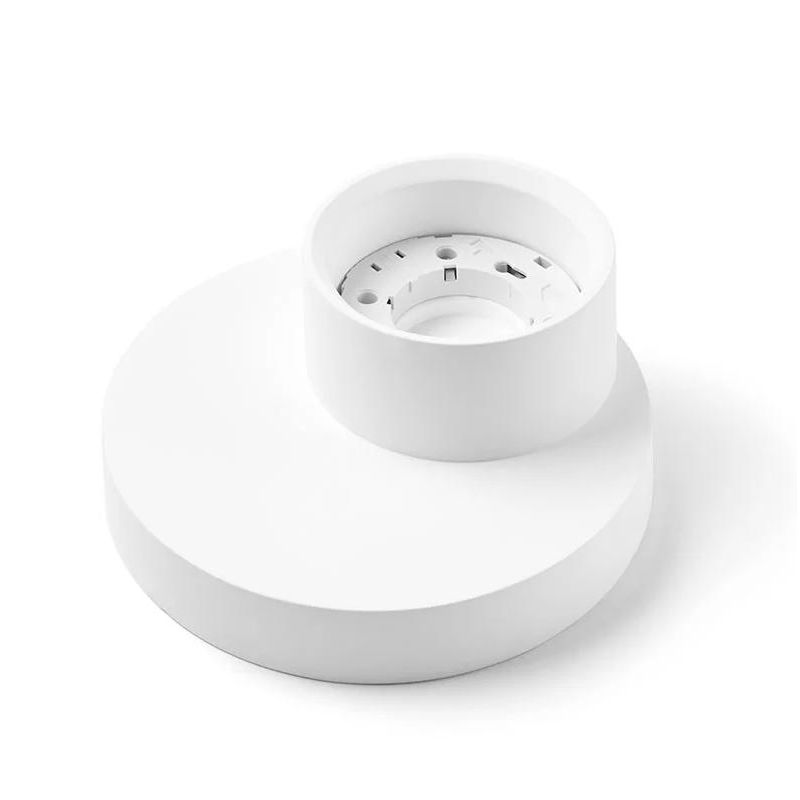 T339 PICCOLA LAMPADA DA SOFFITTO IN GESSO BIANCO VERNICIABILE D16 CM LAMPADINA ATTACCO GX53 Sforzin Illuminazione - Cristalensi