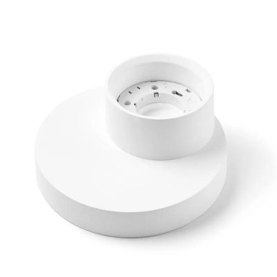 T339 PICCOLA LAMPADA DA SOFFITTO IN GESSO BIANCO VERNICIABILE D16 CM LAMPADINA ATTACCO GX53 Sforzin Illuminazione - Cristalensi