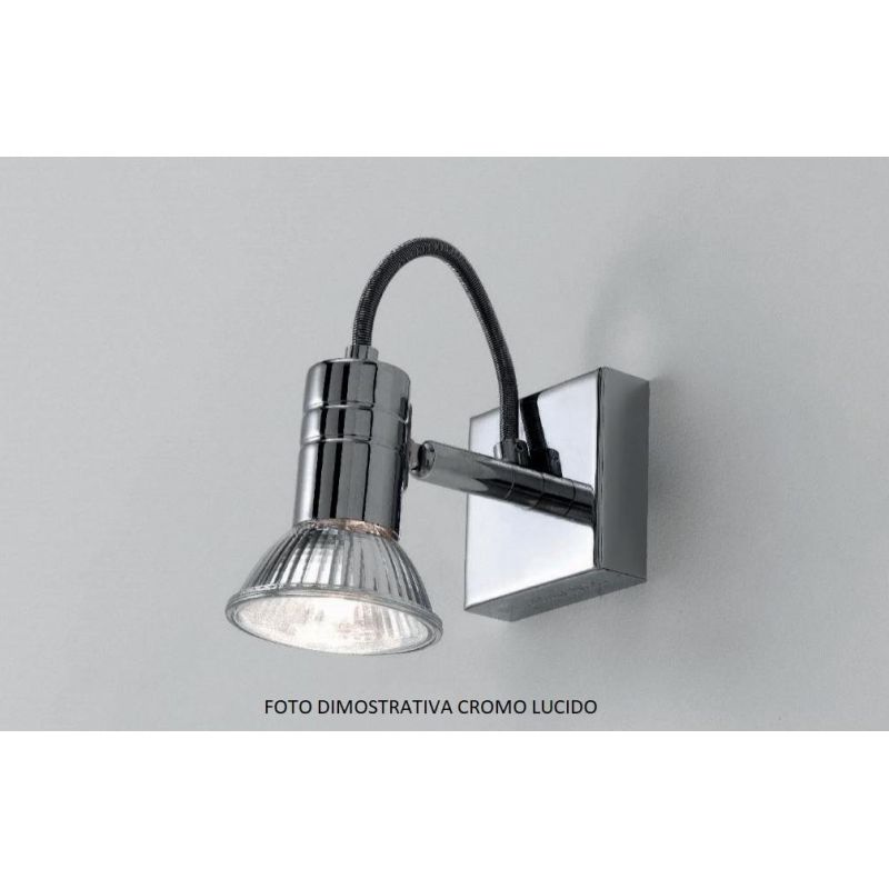 ZELIG PINZA BIANCO,NERO O CROMO FARETTO DIREZIONABILE CON LAMPADINA LED 7W INCLUSA Illuminando - Cristalensi Shop Online