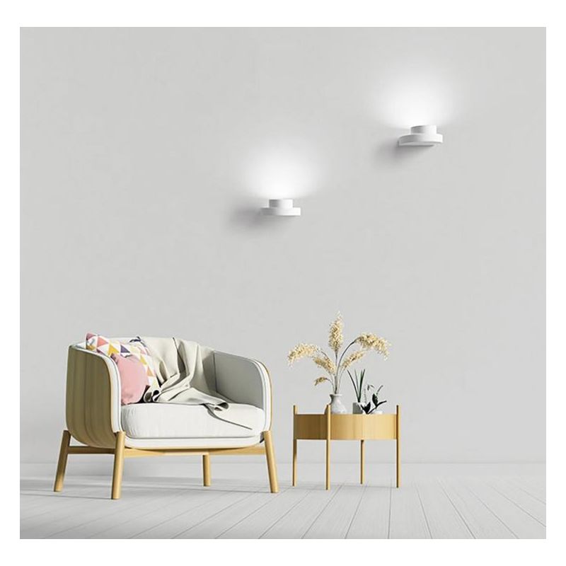 T360 PICCOLA APPLIQUE 1 LUCE IN GESSO BIANCO VERNICIABILE LAMPADINA ATTACCO GX53 Sforzin Illuminazione - Cristalensi Shop Online