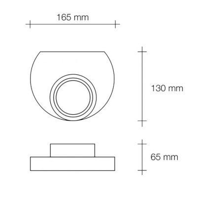 T360 PICCOLA APPLIQUE 1 LUCE IN GESSO BIANCO VERNICIABILE LAMPADINA ATTACCO GX53 Sforzin Illuminazione - Cristalensi Shop Online