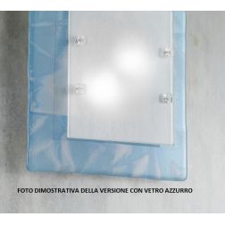 FENICE PLAFONIERA CM 58X58 IN VETRO DISPONIBILE 3 COLORI MODERNA MADE IN ITALY Familamp - Cristalensi Shop Online 2