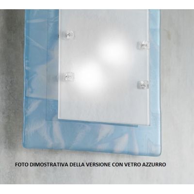 FENICE PLAFONIERA CM 58X58 IN VETRO DISPONIBILE 3 COLORI MODERNA MADE IN ITALY Familamp - Cristalensi Shop Online