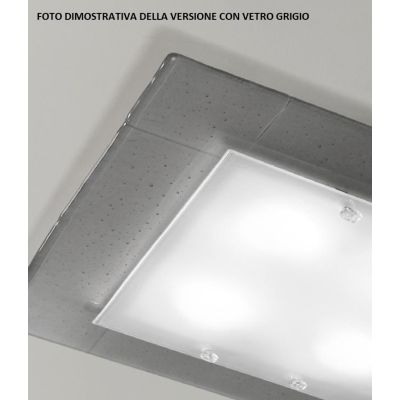 DUCALE APPLIQUE PICCOLA 30X20 IN VETRO ROSSO,AMBRA,BRONZO O GRIGIO MADE IN ITALY Familamp - Cristalensi Shop Online