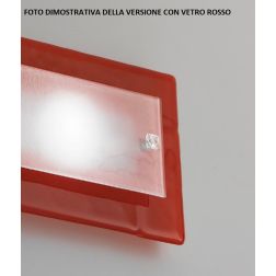 DUCALE PLAFONIERA 58X58 IN VETRO ROSSO,AMBRA,BRONZO O GRIGIO MADE IN ITALY Familamp - Cristalensi Shop Online 2