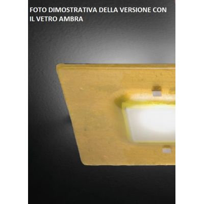 ANDRIUS PLAFONIERA APPLIQUE CM 52X43 IN VETRO DI MURANO 2 LUCI MODERNA MADE IN ITALY Familamp - Cristalensi Shop Online