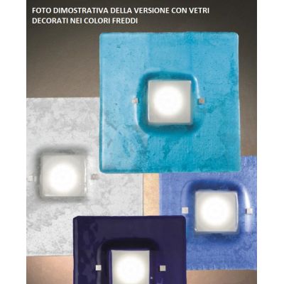 ANDRIUS PLAFONIERA APPLIQUE CM 95x50 IN VETRO DI MURANO 4 LUCI MODERNA MADE IN ITALY Familamp - Cristalensi Shop Online